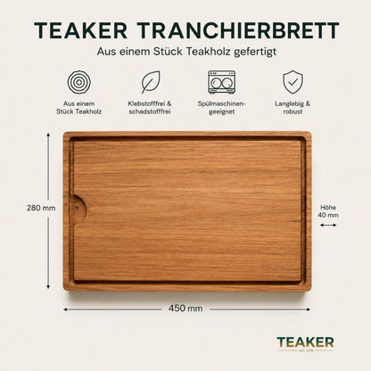TEAKER - das Tranchierbrett 2. Wahl