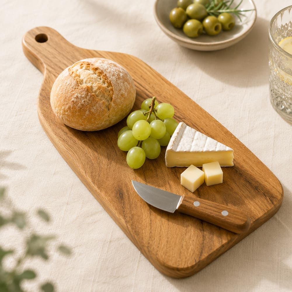 TEAKER - Set of 6 breakfast boards 34cm