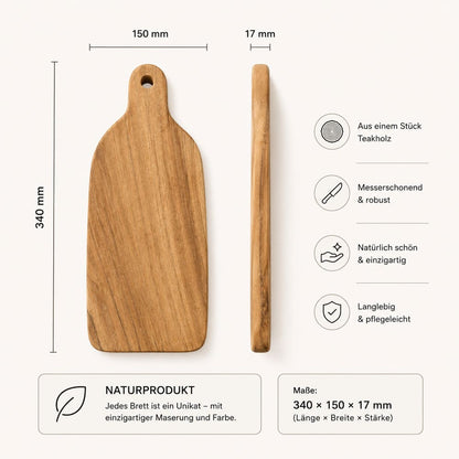 TEAKER - Set of 6 breakfast boards 34cm