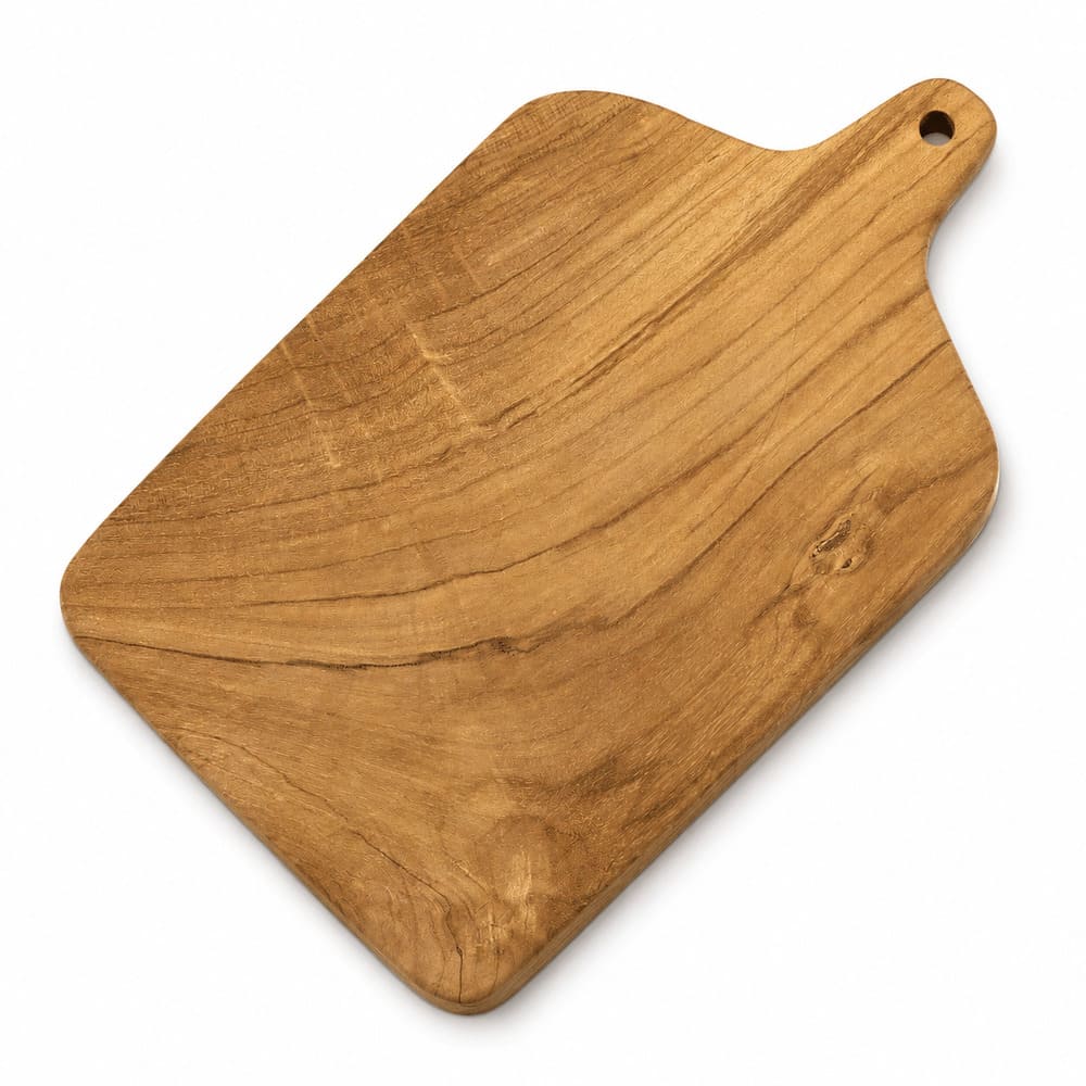 Schneidebrett aus Teakholz, klassisch – 45 cm