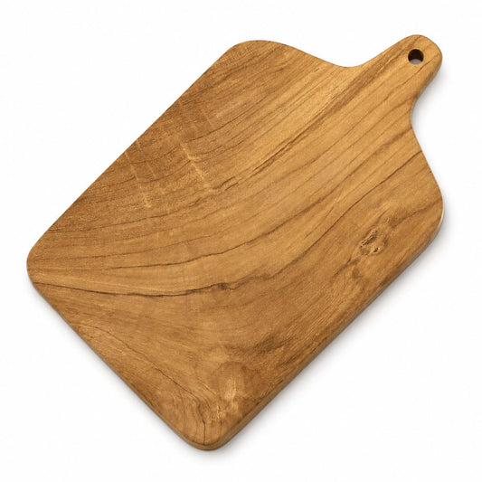 Schneidebrett aus Teakholz, klassisch – 45 cm