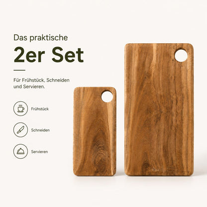 TEAKER - Set of 2 modern cutting boards