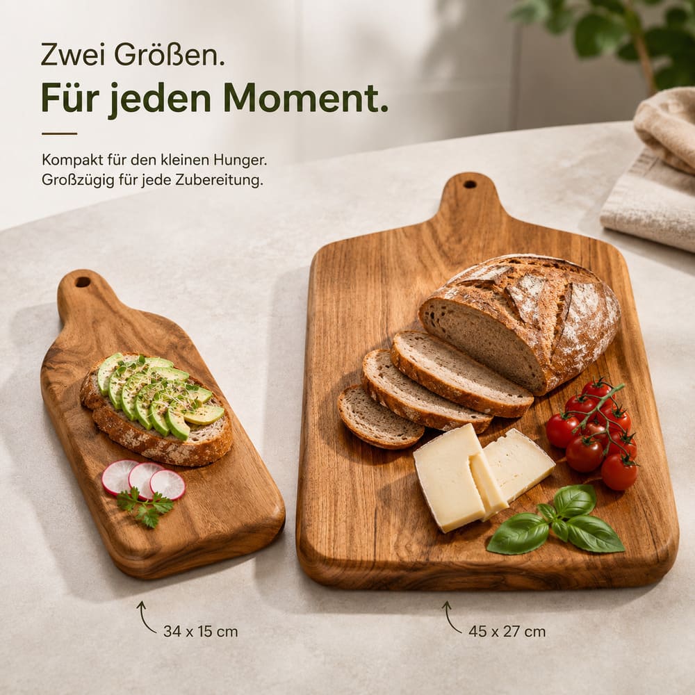 TEAKER - Set of 2 classic cutting boards