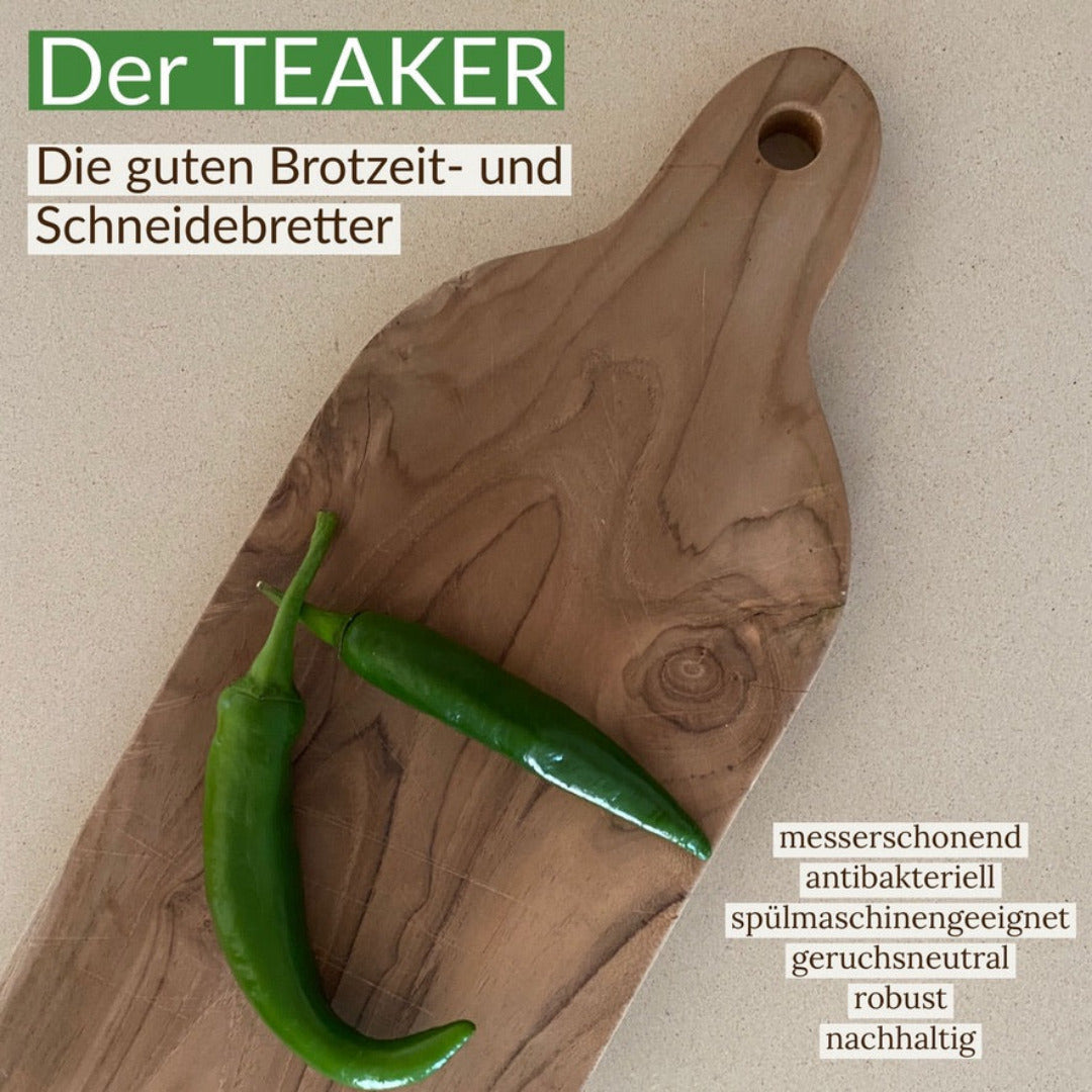 TEAKER - 2er Wood Hall Schneidebretter klassisch of – Set