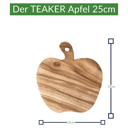 TEAKER - 6er Set Frühstücksbretter Apfel 25cm